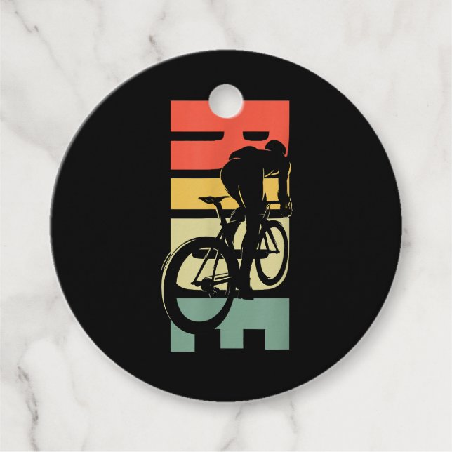 Road Biking Bicycle Cycling Favour Tags (Front)