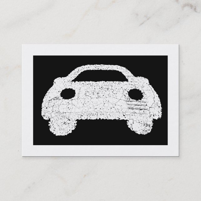 Road Car Symbol HC (Bordered) Business Card (Front)