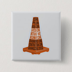 Road Cone Orange Taraffic cone 15 Cm Square Badge