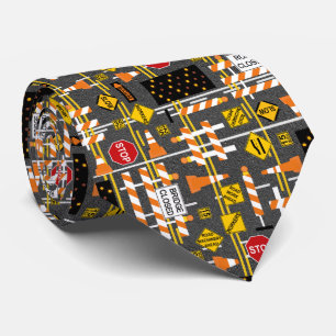 Road Construction Signs Tie