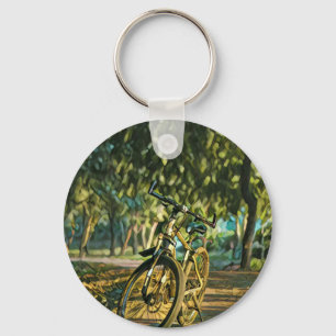 Road cyclist gifts key ring