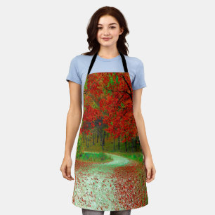 ROAD FOREST TREES BOTANICAL NATURE LANDSCAPE APRON