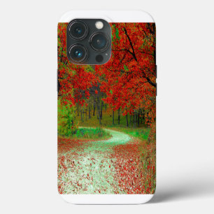 ROAD FOREST TREES BOTANICAL NATURE LANDSCAPE iPhone 13 PRO CASE
