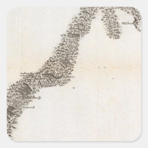 Road from Limestone to Frankfort Square Sticker