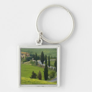 Road from Pienza to Montepulciano, 2 Key Ring