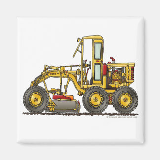 Road Grader Dirt Scraper Construction Magnets