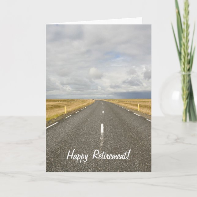 Road Happy Retirement Card (Front)
