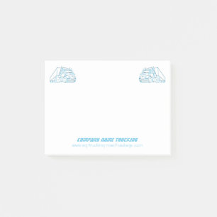 Road Haulage Semi-Truck blue logo Post-it Notes