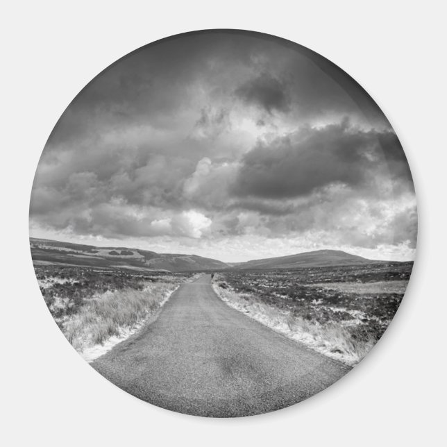 Road in Rainstorm Magnet (Front)