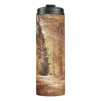 Road in the autumn forestroad,adventure,foliage,la thermal tumbler
