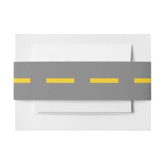 Road Invitation Belly Band