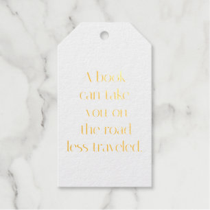 Road Less Travelled Foil Gift Tag