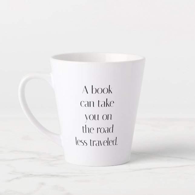 Road Less Travelled Latte Mug (Left)