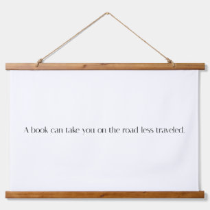 Road Less Travelled Wood Topped Wall Tapestry