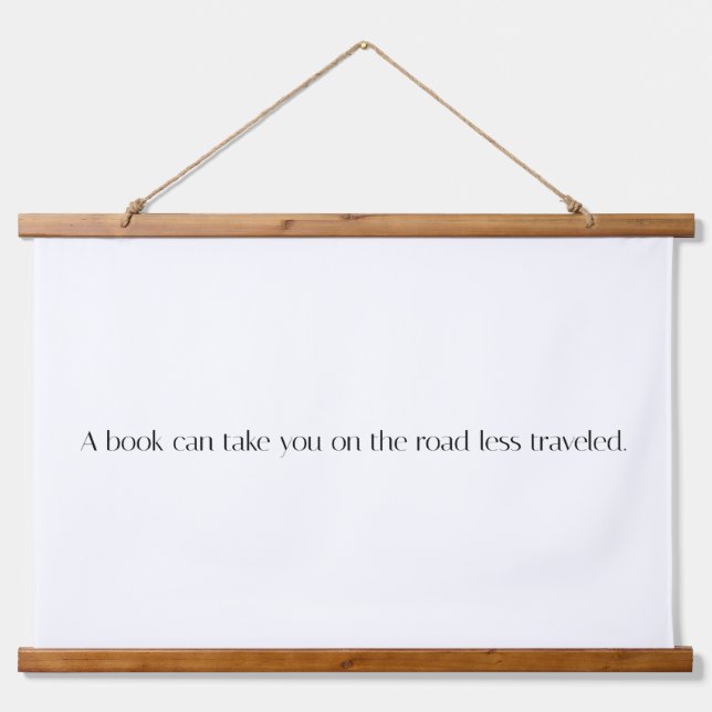 Road Less Travelled Wood Topped Wall Tapestry (Front)