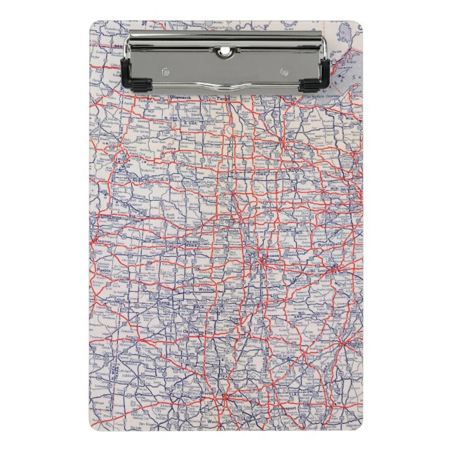 Road map United States Mini Clipboard (Front)