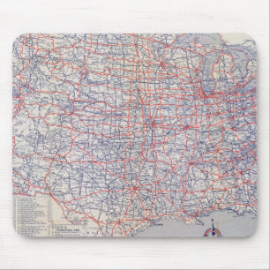 Road map United States Mouse Pad