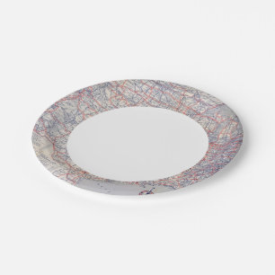 Road map United States Paper Plate