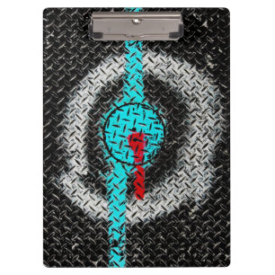 Road Marking Paint- Red Blue White Clipboard