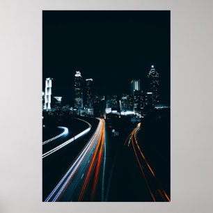 ROAD NEAR BUILDINGS POSTER