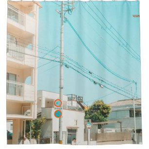 ROAD NEAR HOUSE SHOWER CURTAIN