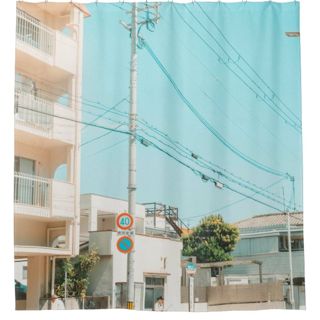 ROAD NEAR HOUSE SHOWER CURTAIN (Front)