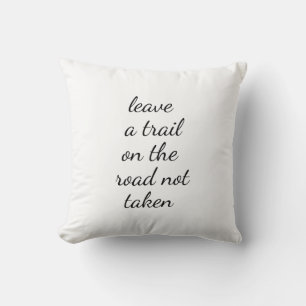 Road Not Taken Throw Pillow