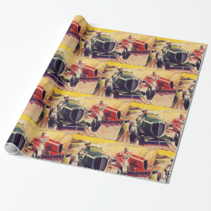 Road Racing Wrapping Paper
