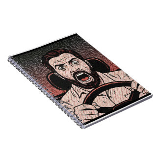 Road Rage Comic – Driver’s Fury Unleashed Notebook