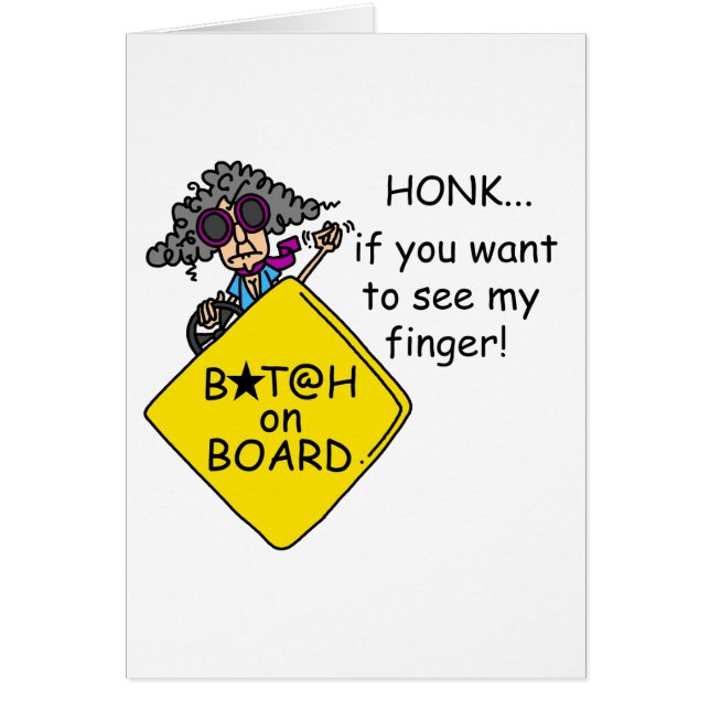 Road Rage Humour (Front)