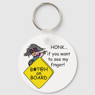 Road Rage Humour Key Ring