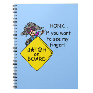 Road Rage Humour Spiral Notebook