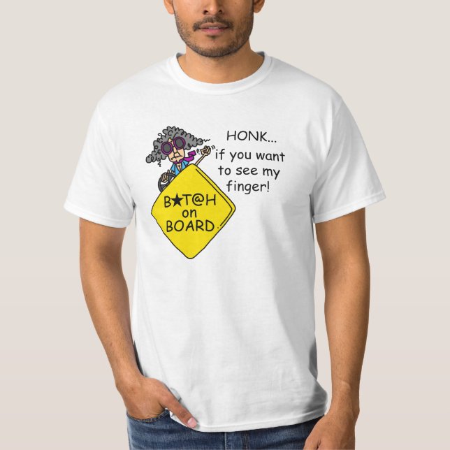 Road Rage Humour T-Shirt (Front)