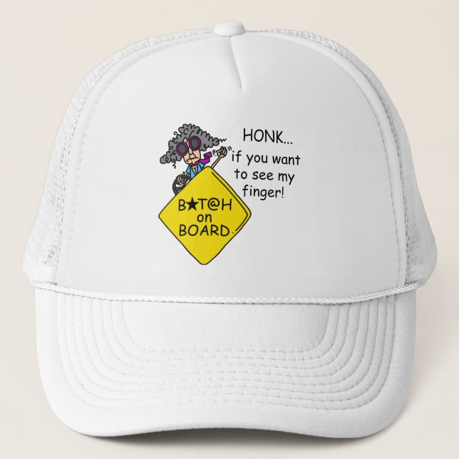 Road Rage Humour Trucker Hat (Front)