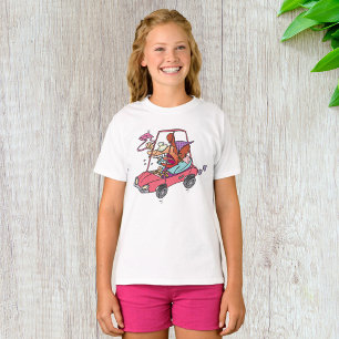 Road Rage Woman Driving Car Funny Angry Driver T-Shirt