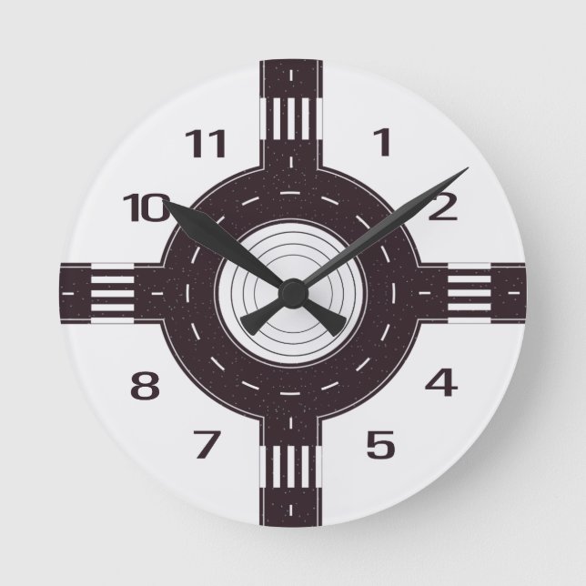 Road Ring Wall Clock (Front)
