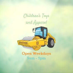 Road roller cartoon illustration