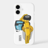 Road roller cartoon illustration