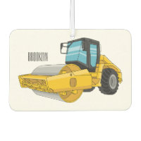 Road roller cartoon illustration