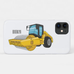 Road roller cartoon illustration Case-Mate iPhone case