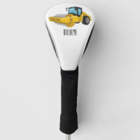 Road roller cartoon illustration
