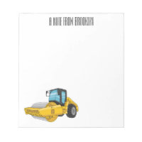 Road roller cartoon illustration