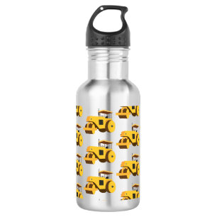 Road Roller Compactor Construction Trucks 532 Ml Water Bottle