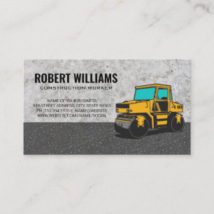 Road Roller Heavy Machinery Operator Appointment Card