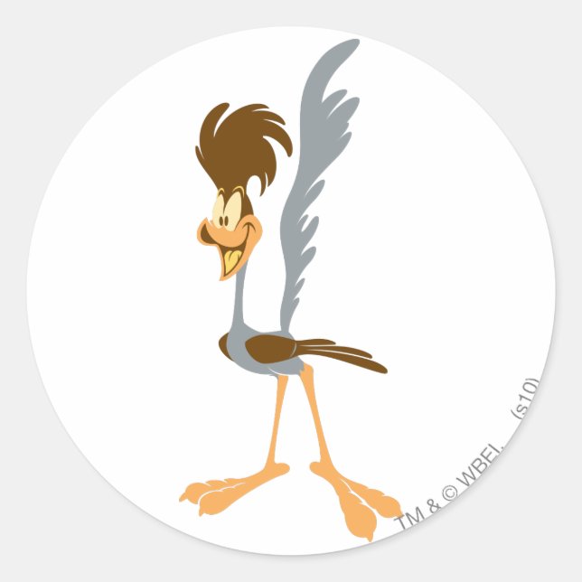 ROAD RUNNER™ Artistic Classic Round Sticker (Front)
