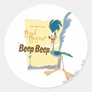 ROAD RUNNER™ BEEP BEEP!™ CLASSIC ROUND STICKER