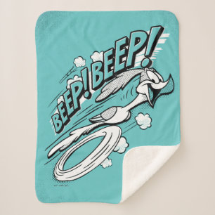 ROAD RUNNER™ BEEP BEEP!™ Halftone Sherpa Blanket