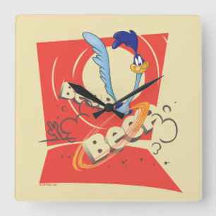 ROAD RUNNER™ BEEP BEEP!™ Sunset Graphic Square Wall Clock