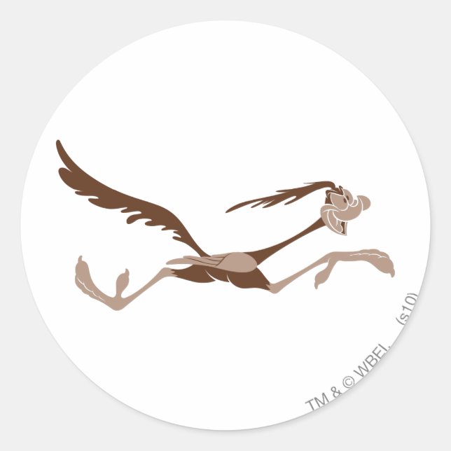 ROAD RUNNER™ running Classic Round Sticker (Front)