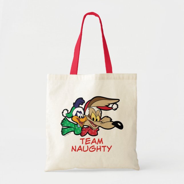 ROAD RUNNER™ & Wile E. Coyote "Team Naughty" Tote Bag (Front)